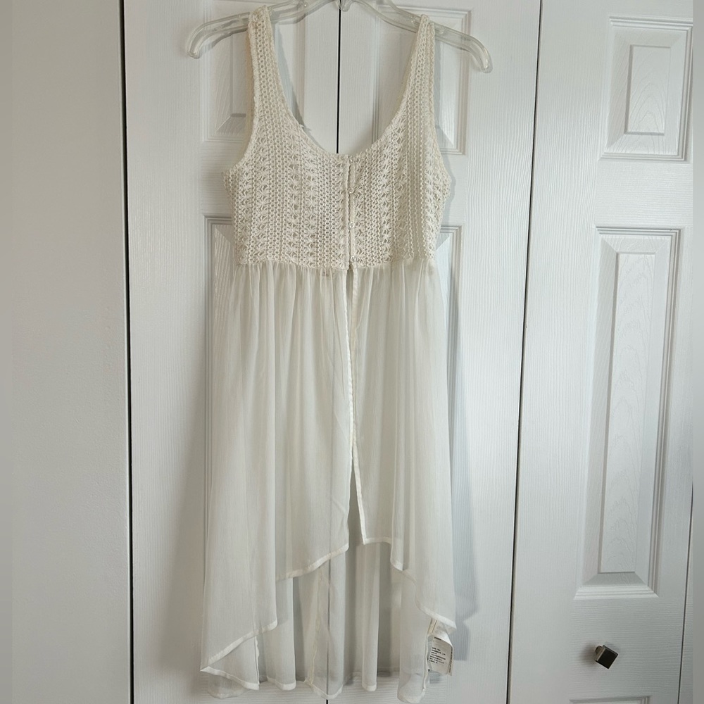 Hollister White Sheer Cover up